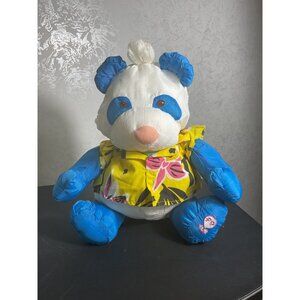 Vtg 1987 Fisher Price Wild Puffalump Panda Bear Plush 8053 Nylon 80s Kidcore Toy